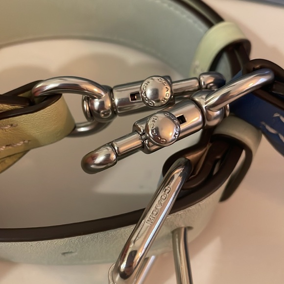 Coach Pillow Tabby 26 with Ombré Silver/Aqua Multi & Rexy Bag Charm Set - Picture 17 of 17